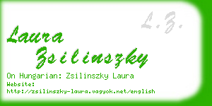 laura zsilinszky business card